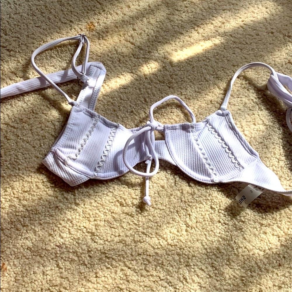 white underwire bikini top